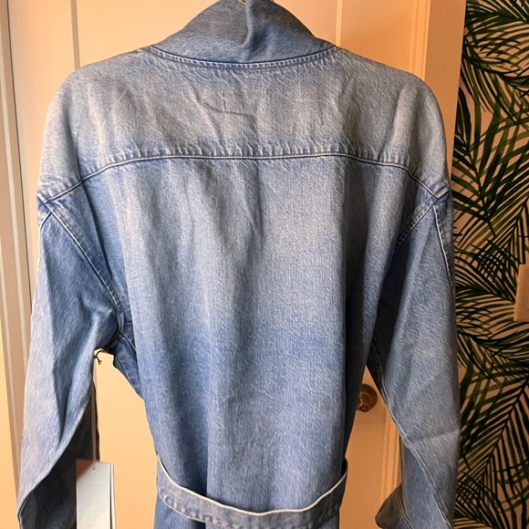 Boyish x Free People Blue Denim Joaquin Kimono Jacket Dress Small NWT - Picture 10 of 16